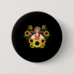 Ukraine Ukrainian Support Ukraine I Stand With Ukr 6 Cm Round Badge