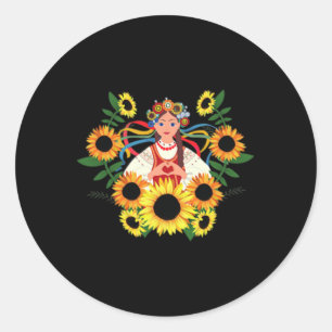 Ukraine Ukrainian Support Ukraine I Stand With Ukr Classic Round Sticker