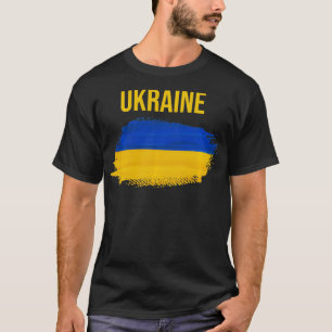 Ukraine  Ukrainian Tee Travel Flag 