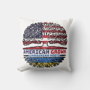 Ukraine Ukrainian US American USA United States Cushion