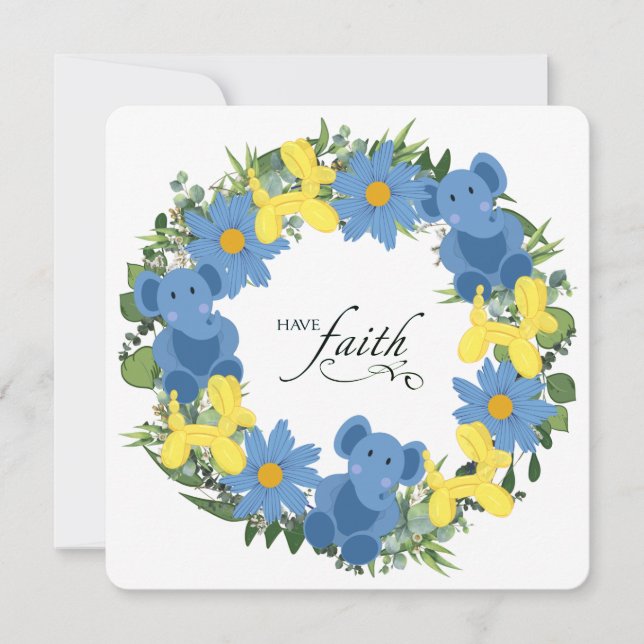 Ukraine Ukrainian Wreath Flowers Faith Hope (Front)