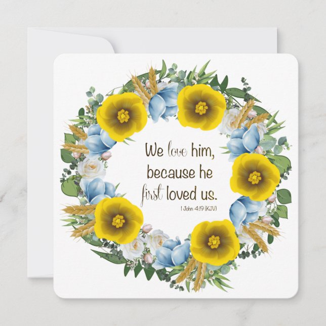 Ukraine Ukrainian Wreath Flowers Faith Hope (Front)