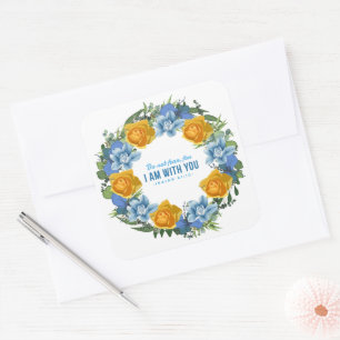 Ukraine Ukrainian Wreath Flowers Faith Sticker