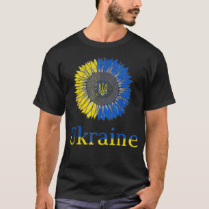 Ukraine Ukrainians Sunflower Vintage Ukrainian Fl T-Shirt