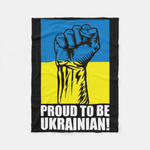 Ukraine Ukrainians Ukrainian Kiev Trysub Flag 14 Fleece Blanket