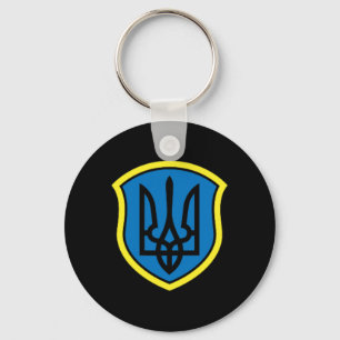 Ukraine Ukrainians Ukrainian Kiev Trysub Flag 15 Key Ring