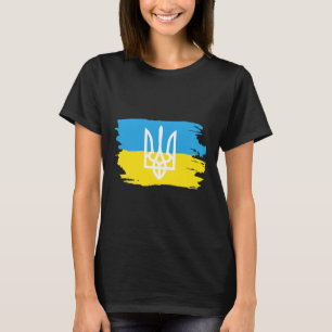 Ukraine Ukrainians Ukrainian Kiev Trysub Flag 3 T-Shirt