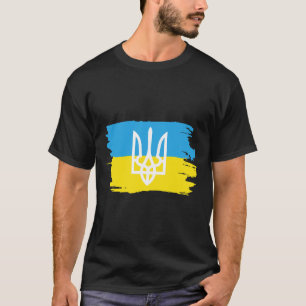 Ukraine Ukrainians Ukrainian Kiev Trysub Flag 3 T-Shirt
