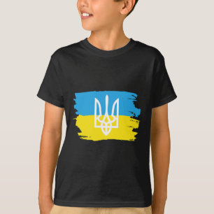 Ukraine Ukrainians Ukrainian Kiev Trysub Flag 3 T-Shirt
