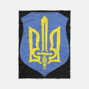 Ukraine Ukrainians Ukrainian Kiev Trysub Flag 6 Fleece Blanket