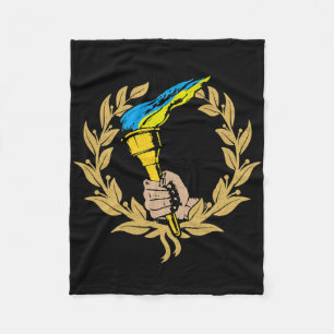 Ukraine Ukrainians Ukrainian Kiev Trysub Flag 9 Fleece Blanket