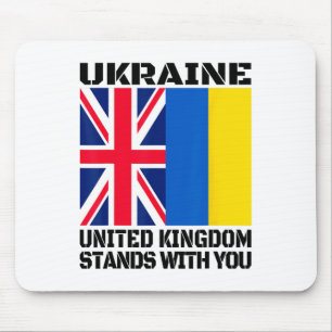 Ukraine United Kingdom Stands With You British Sup Mouse Mat