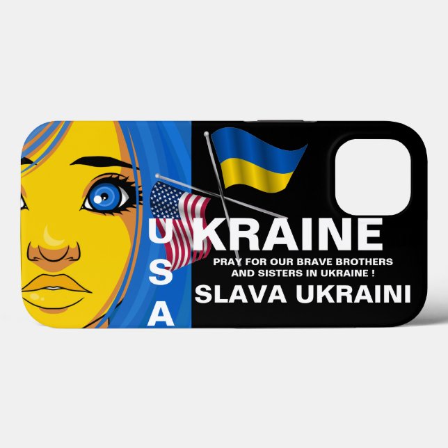 UKRAINE USA   Case-Mate iPhone CASE  (Back (Horizontal))