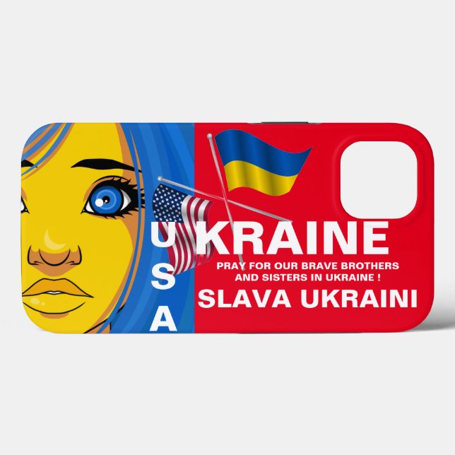 UKRAINE USA   Case-Mate iPhone CASE  (Back (Horizontal))
