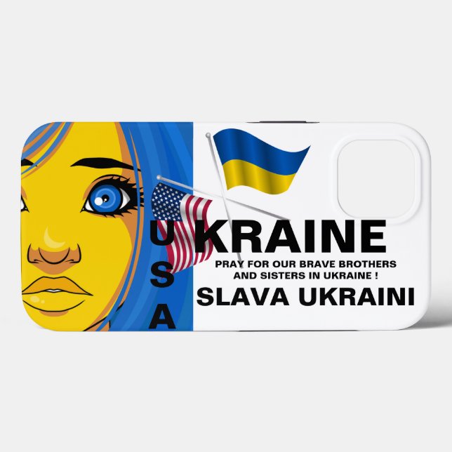 UKRAINE USA   Case-Mate iPhone CASE  (Back (Horizontal))