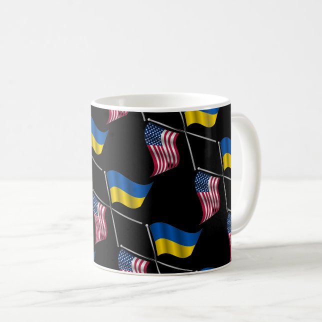 UKRAINE USA   Coffee Mug (Front Right)