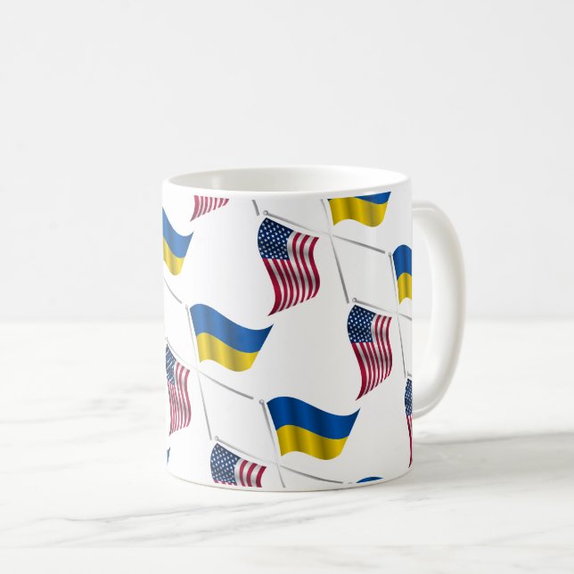UKRAINE USA Coffee Mug (Front Right)