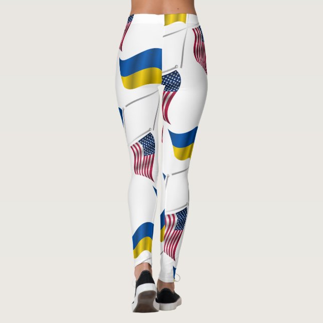 UKRAINE USA LEGGINGS (Back)