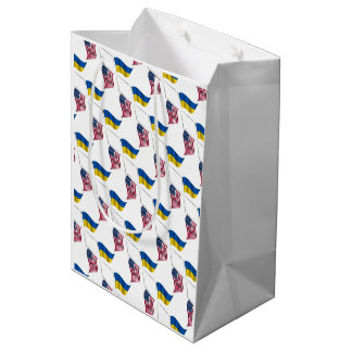 UKRAINE USA MEDIUM GIFT BAG