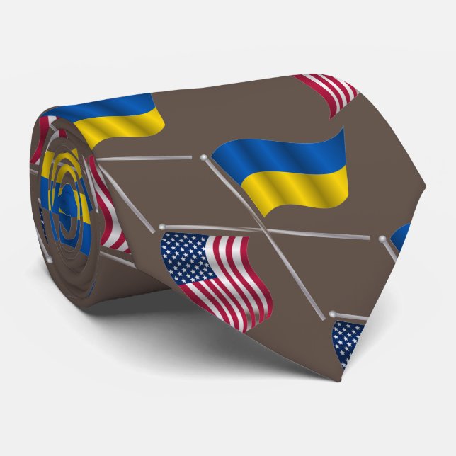 UKRAINE USA   NECK TIE (Rolled)