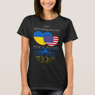 Ukraine Usa Proud Of Both Countries Ukraimerican 1 T-Shirt