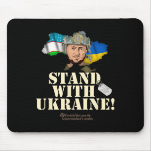 Ukraine Uzbekistan Volodymyr Zelenskyy Stand With Mouse Mat