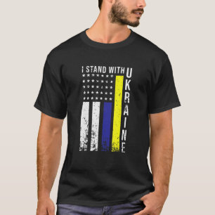 Ukraine Vintage Flag, Ukrainian Lovers, Ukraine Pr T-Shirt