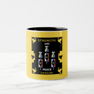ukraine war victory Two-Tone coffee mug