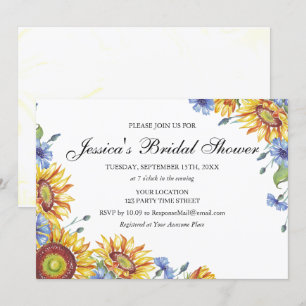 Ukraine Watercolor Bridal Shower Invitation