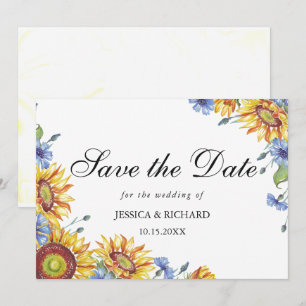 Ukraine Watercolor Save the Date Invitation