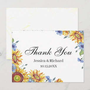 Ukraine Watercolor Thank You Postcard