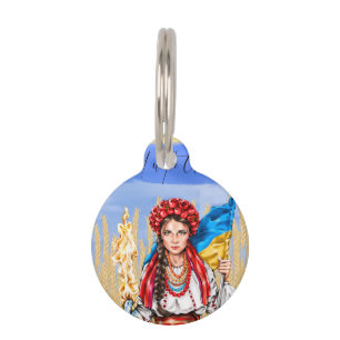 Ukraine Woman Support Drawstring Bag Notebook Door Pet Tag