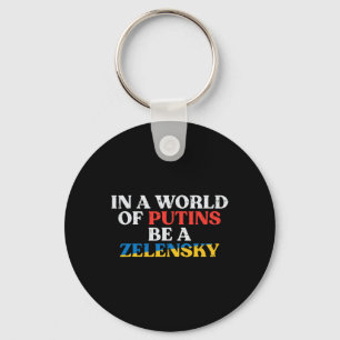 Ukraine World Of Putins Be Zelensky Ukrainian Men Key Ring
