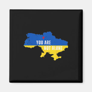 Ukraine You Are Not Alone Kiev Map Ukrainian Suppo Magnet