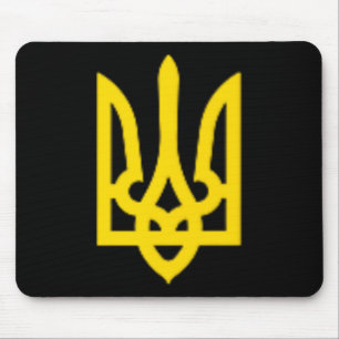 Ukraine Zelensky Ukrainian Trident Coat Of Arms Ze Mouse Mat