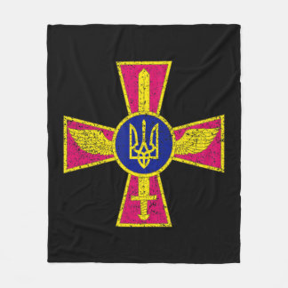 UKRAINIAN AIR FORCE EMBLEM UKRAINE ARMED FORCES UA FLEECE BLANKET