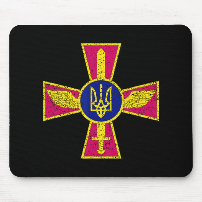 UKRAINIAN AIR FORCE EMBLEM UKRAINE ARMED FORCES UA MOUSE MAT (Front)