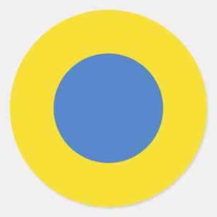 Ukrainian Air Force Roundel Classic Round Sticker