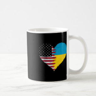 Ukrainian American Flag America Usa Ukraine Indepe Coffee Mug