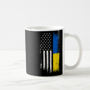 Ukrainian American Flag T Shirt - Pride Ukraine Us Coffee Mug