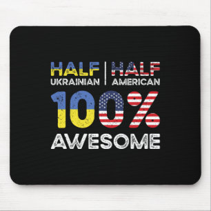 Ukrainian American Patriot Usa Grown Ukraine Us Fl Mouse Mat