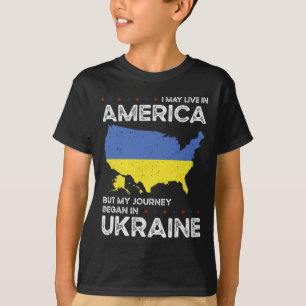 Ukrainian American Patriot Usa Grown Ukraine Us Fl T-Shirt