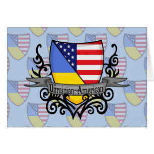 Ukrainian-American Shield Flag