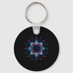 Ukrainian American Vintage Tryzub Support Ukraine Key Ring
