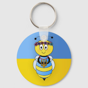 Ukrainian Bee Series Key Ring
