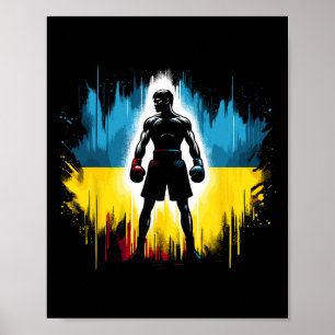 Ukrainian Boxer Patriotic Boxing Fighter Ukraine 1 Poster