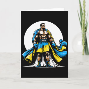 Ukrainian Boxer Patriotic Boxing Fighter Ukraine Card