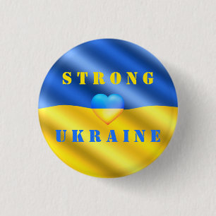 Ukrainian Buttons Support Ukraine - Freedom