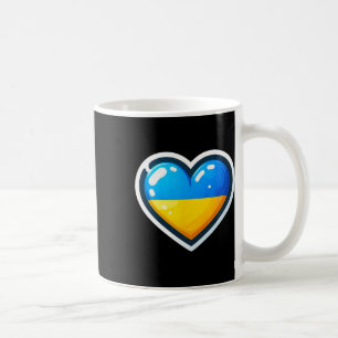 Ukrainian Bynner Fan Ukraine Flag Cute Heart Coffee Mug