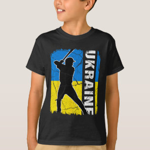 Ukrainian Bysebyll Player Ukraine Flag Bysebyll Fa T-Shirt